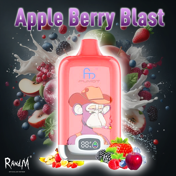 RandM Digital Box Vape 120000- Apple Berry Blast