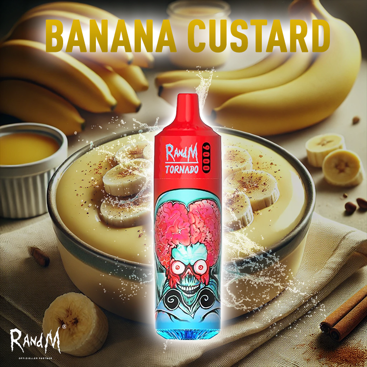 RandM Tornado Vape 9000- Banana Custard