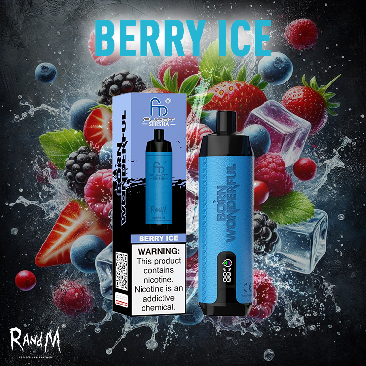 RandM Shisha Vape 10000- Berry Ice