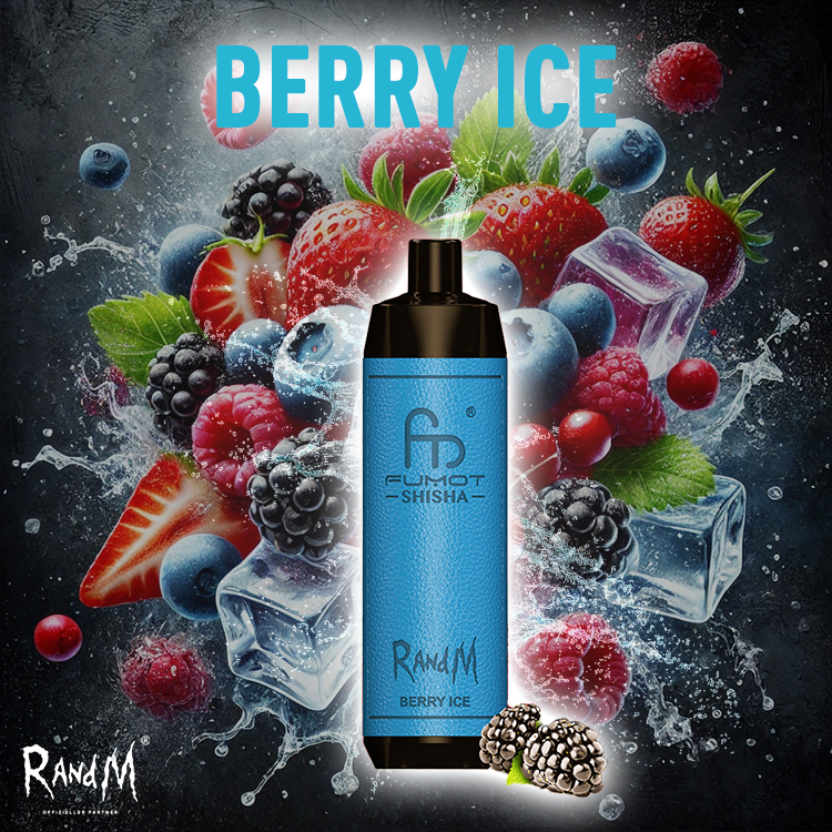 RandM Shisha Vape 10000- Berry Ice