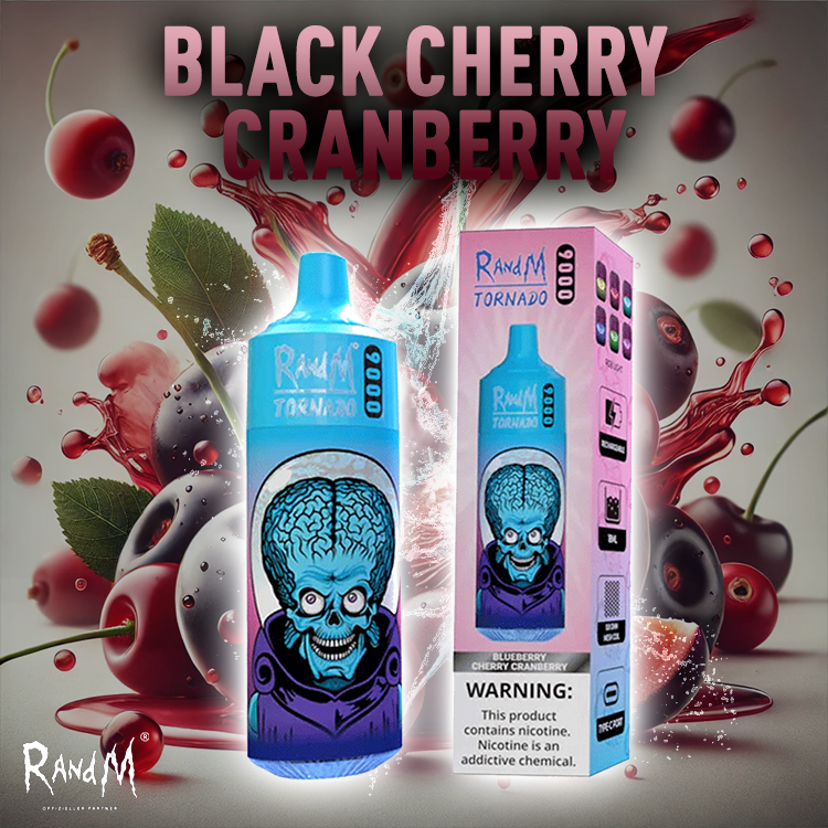 RandM Tornado Vape 9000- Blueberry Cherry Cranberry