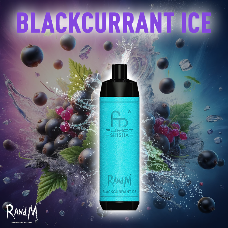 RandM Shisha Vape 10000- Blackcurrant Ice