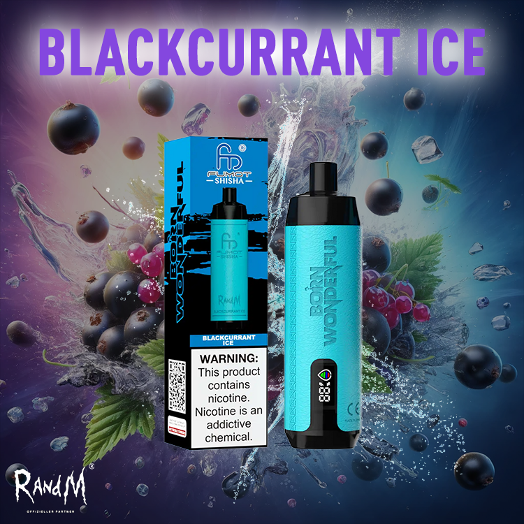 RandM Shisha Vape 10000- Blackcurrant Ice