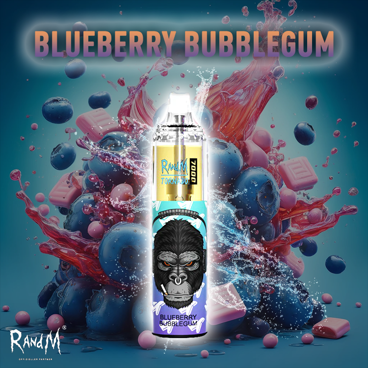 RandM Tornado Vape 7000- Blueberry Bubblegum