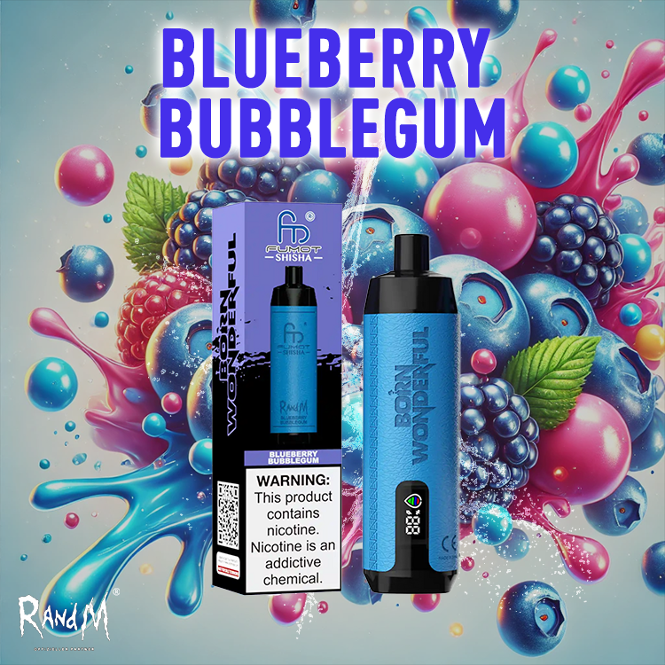 RandM Shisha Vape 10000- Blueberry Bubblegum