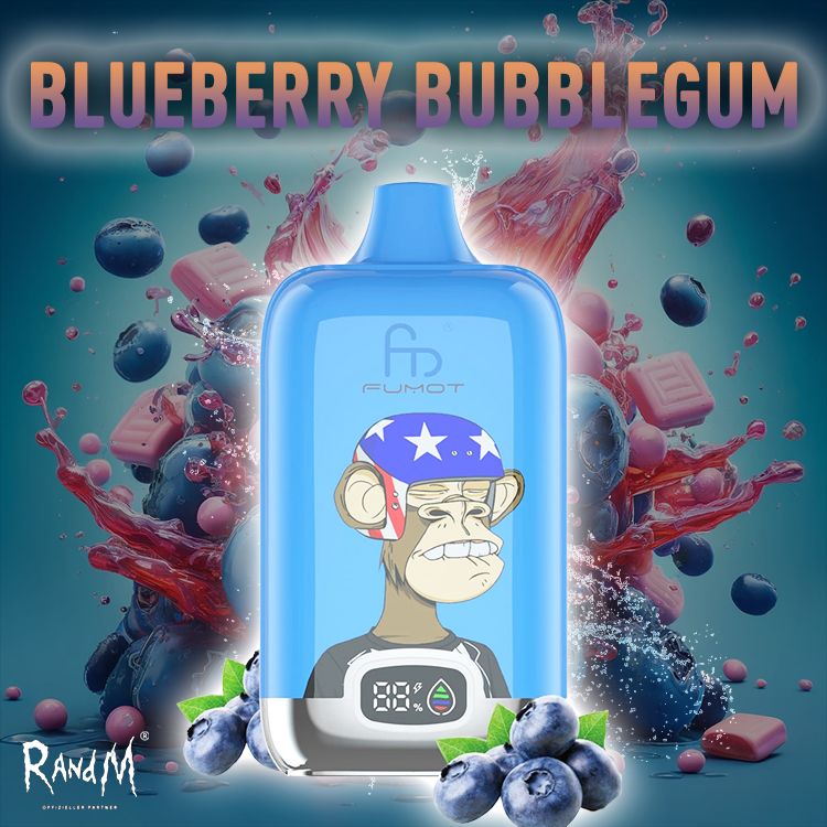 RandM Digital Box Vape 120000- Blueberry Bubblegum