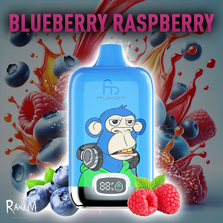 RandM Digital Box Vape 120000- Blueberry Raspberry