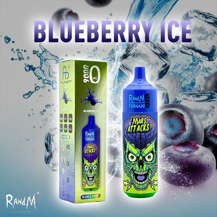 RandM Tornado Vape 9000- Blueberry Ice