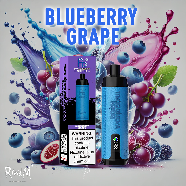 RandM Shisha Vape 10000- Blueberry Grape