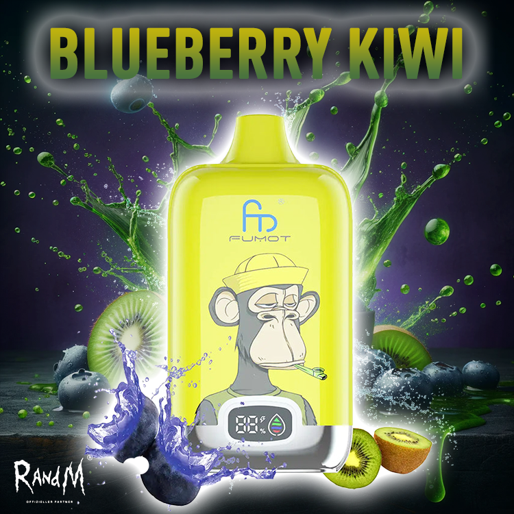 RandM Digital Box Vape 120000- Blueberry Kiwi