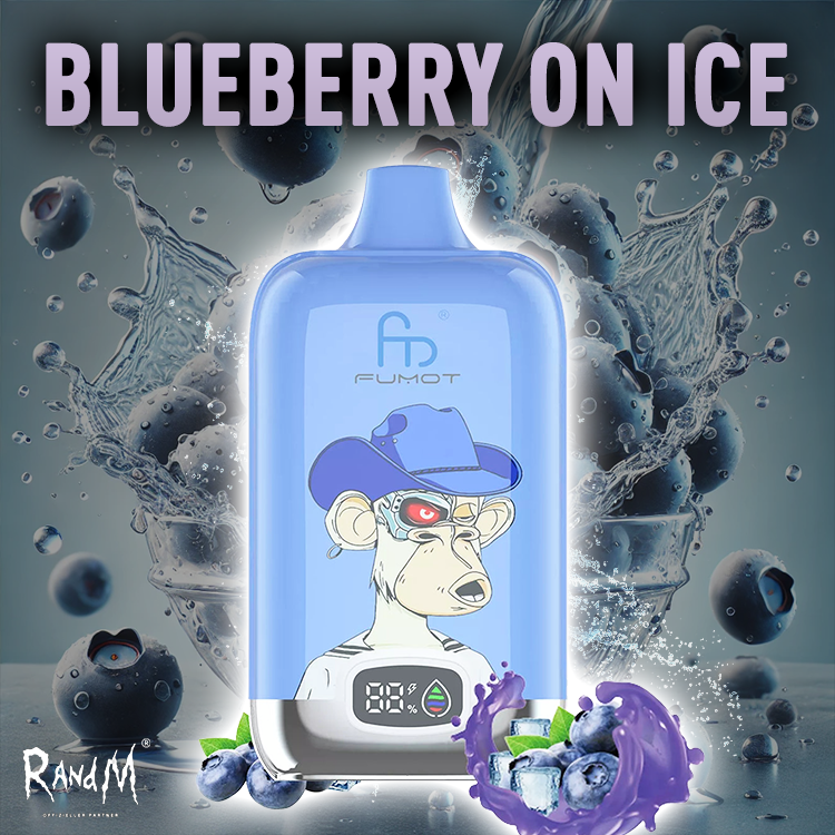 RandM Digital Box Vape 120000- Blueberry on Ice