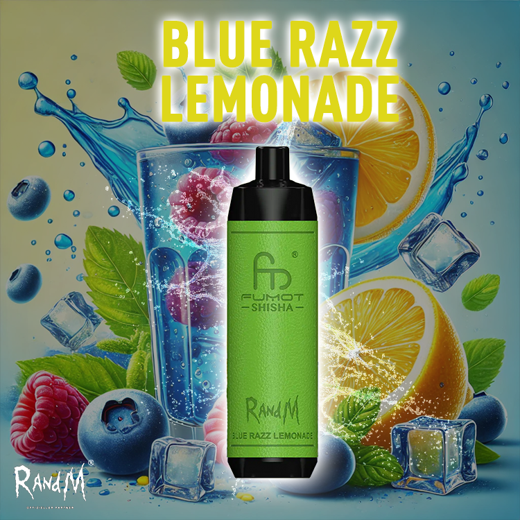 RandM Shisha Vape 10000- Bluerazz Lemonade