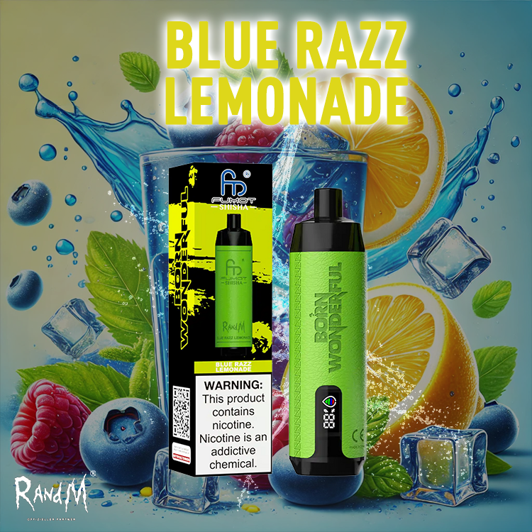 RandM Shisha Vape 10000- Bluerazz Lemonade