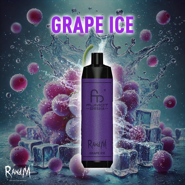 RandM Shisha Vape 10000- Grape Ice