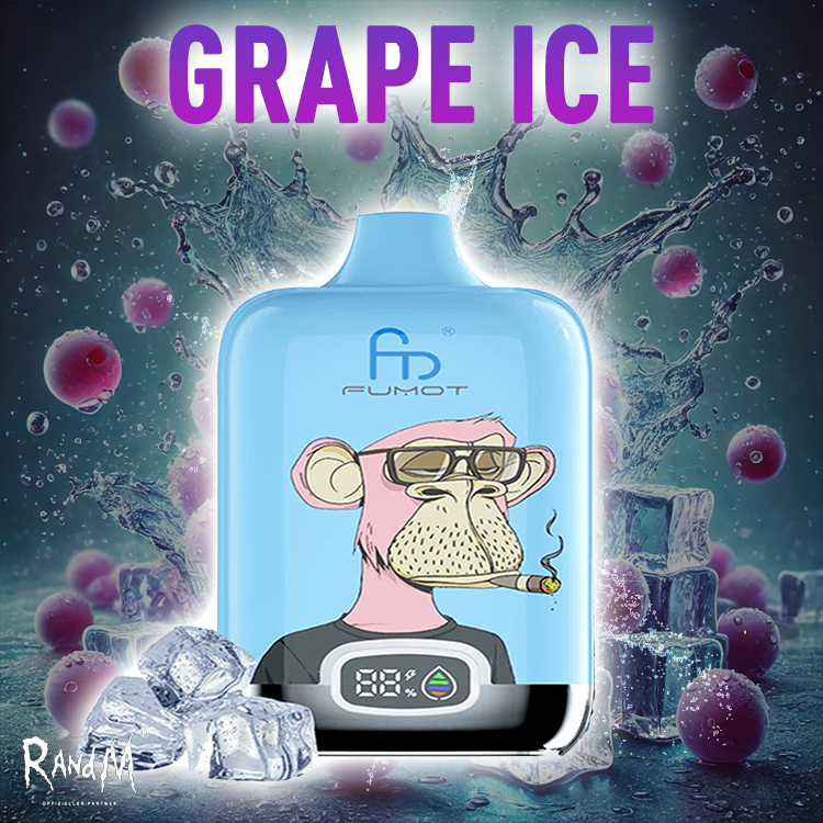 RandM Digital Box Vape 120000- Grape Ice