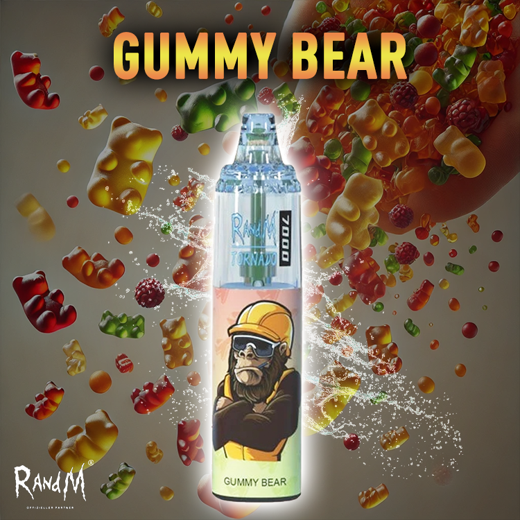 RandM Tornado Vape 7000- Gummybear