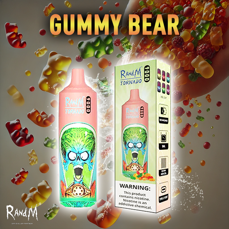 RandM Tornado Vape 9000- Gummybear