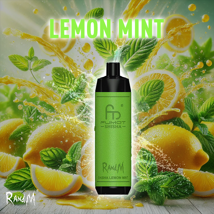 RandM Shisha Vape 10000- Lemon Mint