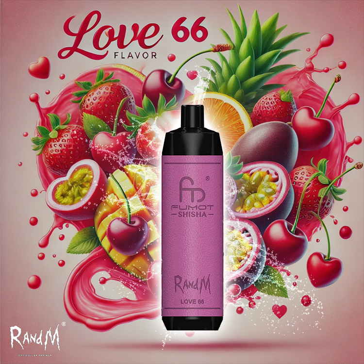 RandM Shisha Vape 10000- Love 66