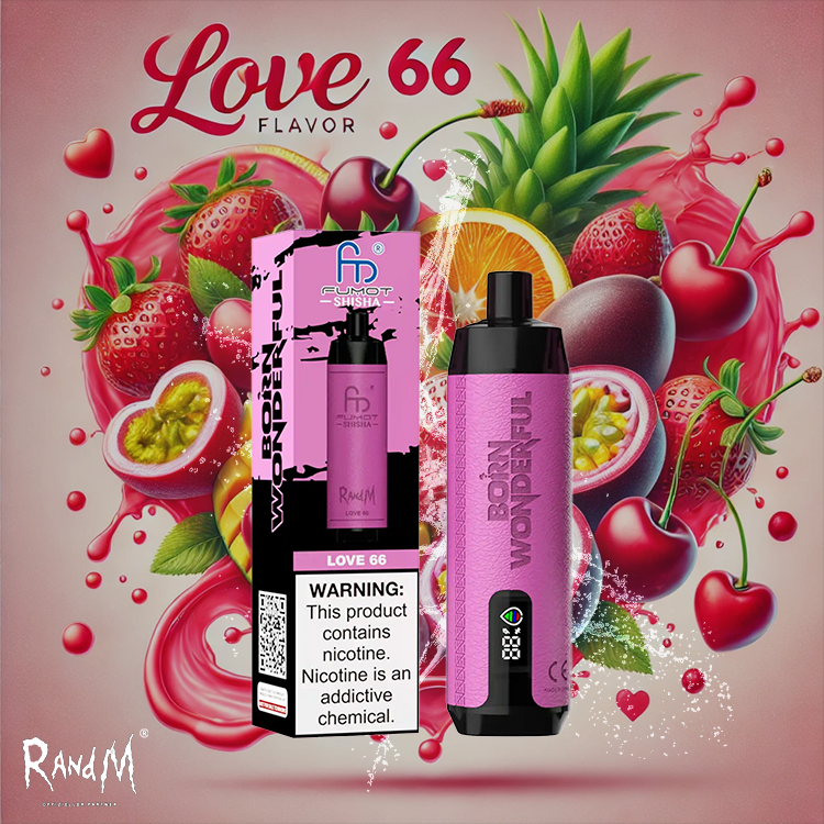 RandM Shisha Vape 10000- Love 66