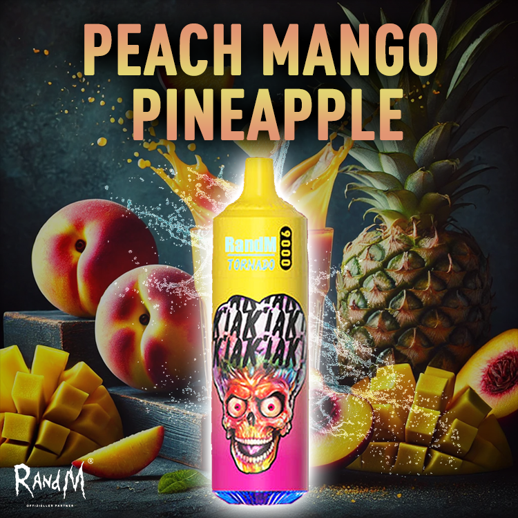 RandM Tornado Vape 9000- Peachy Mango Pineapple