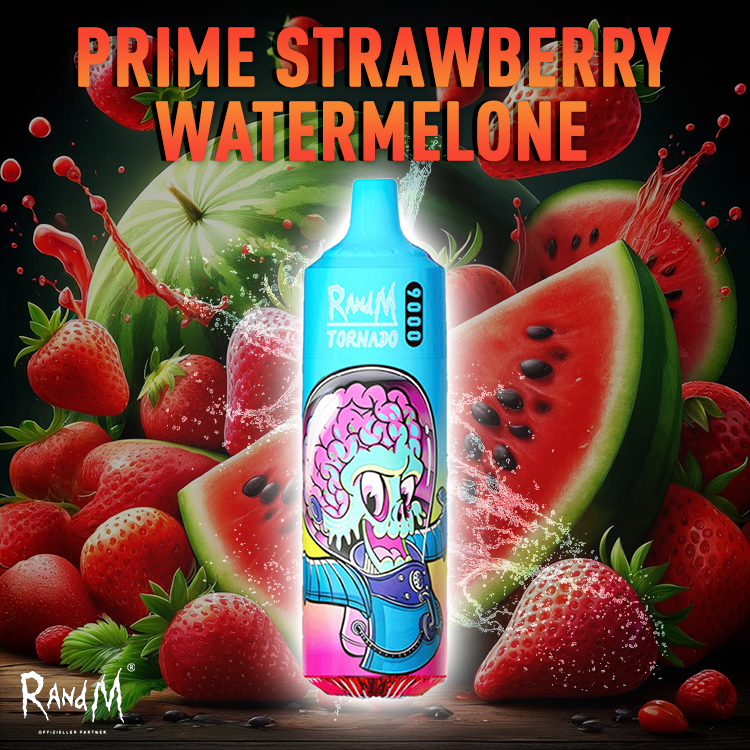 RandM Tornado Vape 9000- Prime Strawberry Watermelon