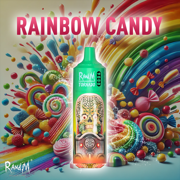 RandM Tornado Vape 9000- Rainbow Candy