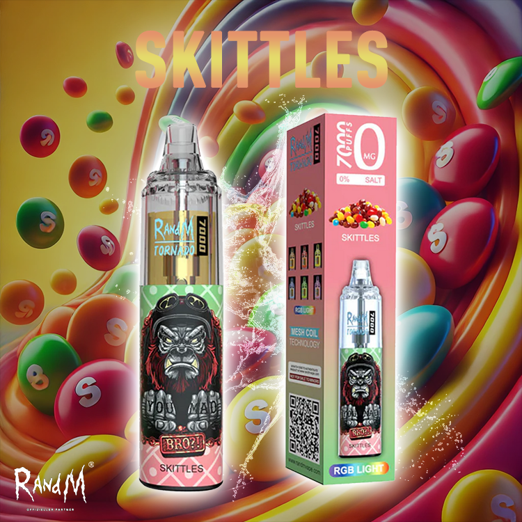 RandM Tornado Vape 7000- Skittles