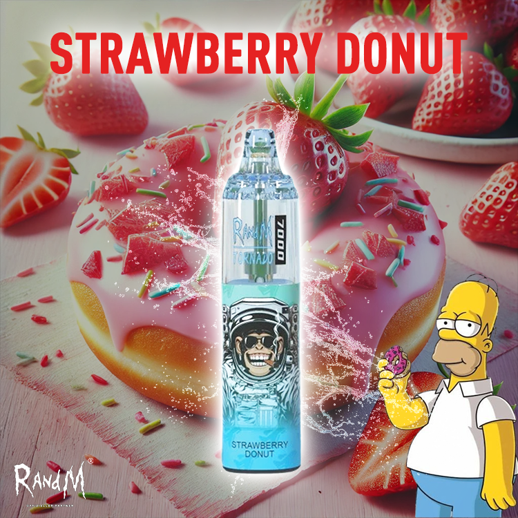 RandM Tornado Vape 7000- Strawberry Donut