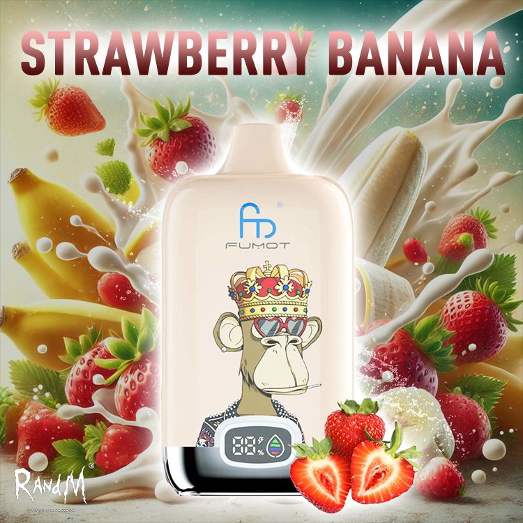 RandM Digital Box Vape 120000- Strawberry Banana