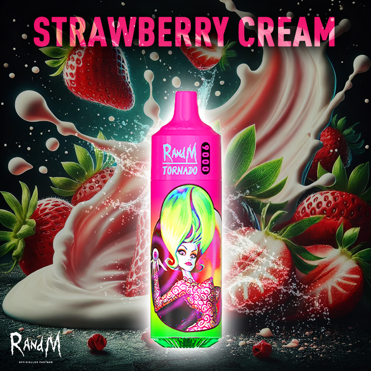 RandM Tornado Vape 9000- Strawberry Cream