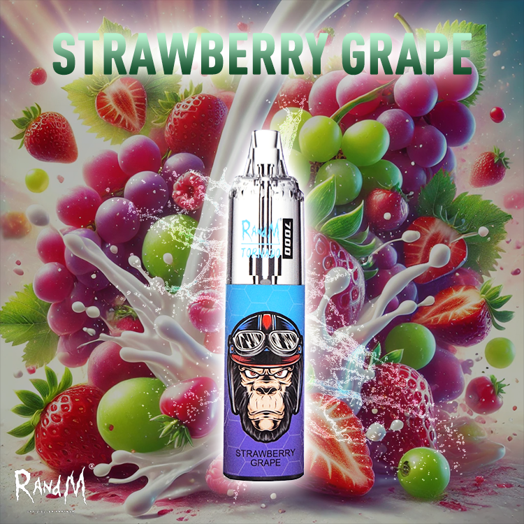 RandM Tornado 7000 Vape- Strawberry Grape