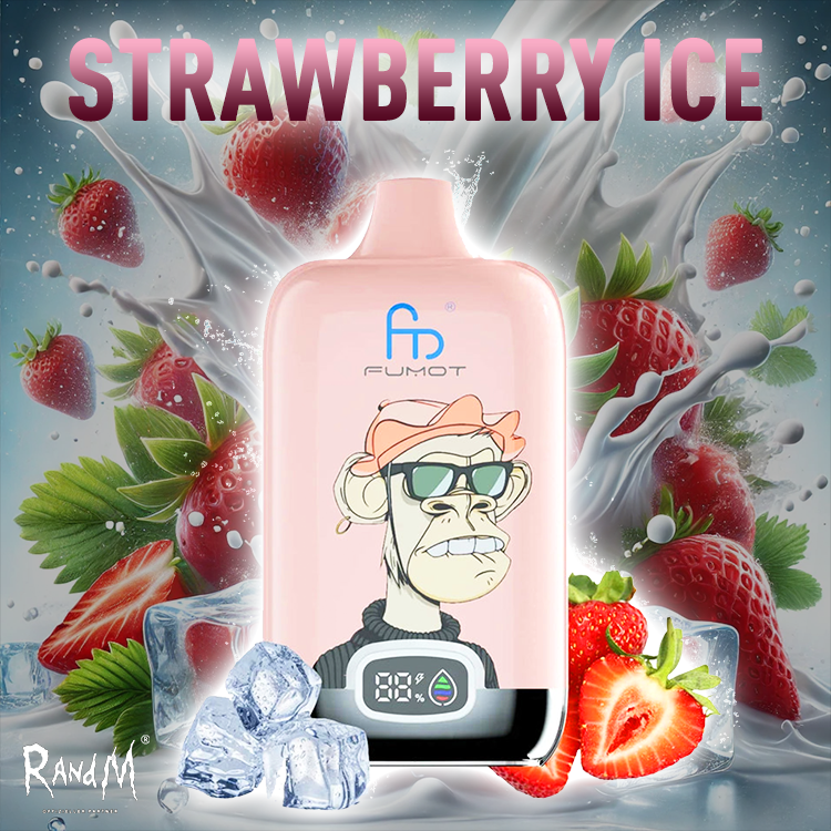 RandM Digital Box Vape 120000- Strawberry Ice