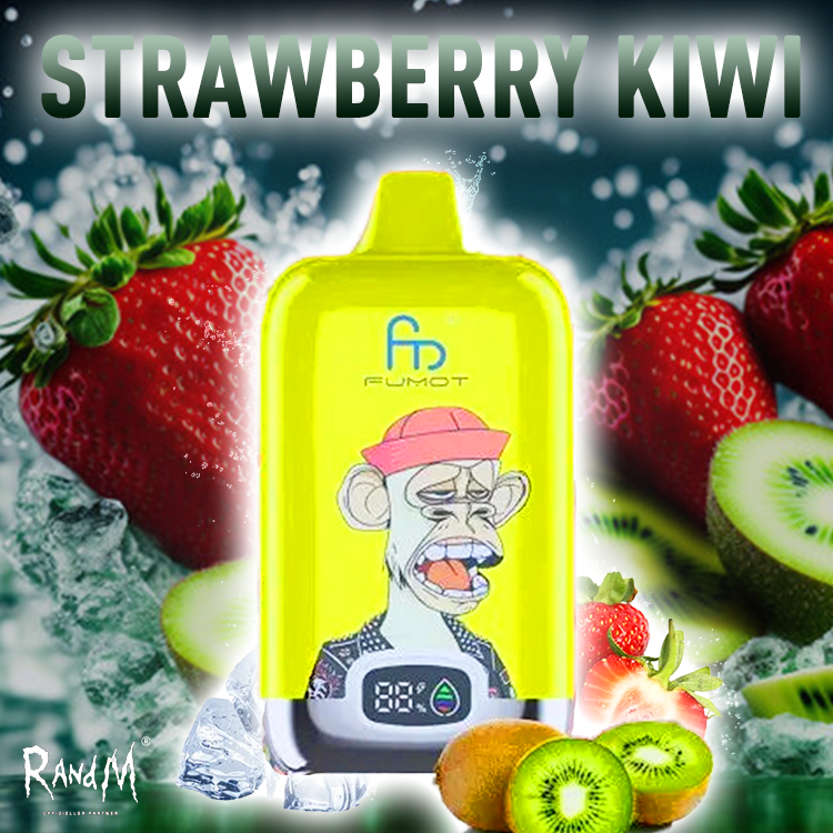 RandM Digital Box Vape 120000- Strawberry Kiwi