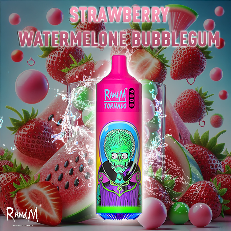 RandM Tornado Vape 9000- Strawberry Watermelon Bubblegum