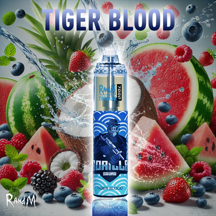 RandM Tornado Vape 7000- Tiger Blood