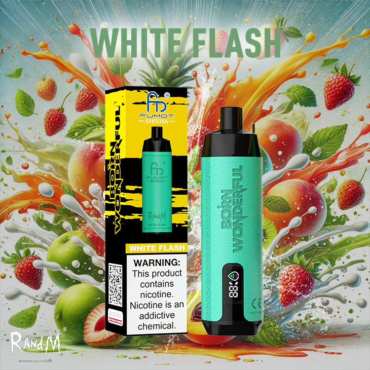 RandM Shisha Vape 10000 – White Flash