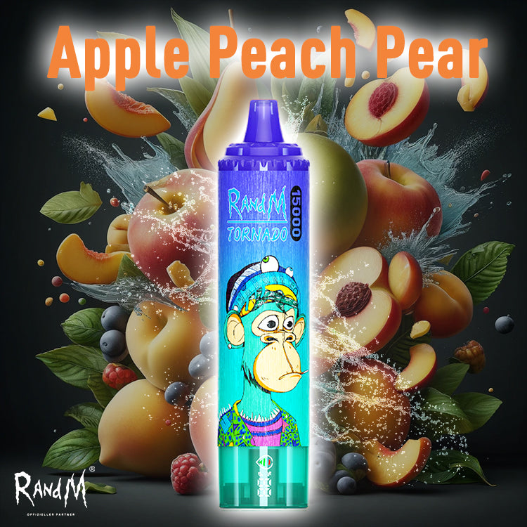 RandM Tornado Vape 15000- Apple Peach Pear