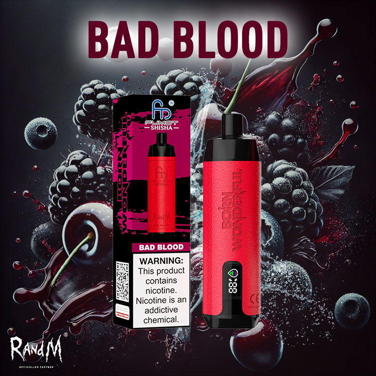 RandM Shisha Vape 10000- Bad Blood