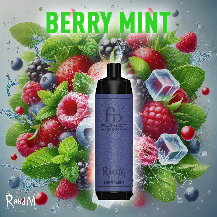 RandM Shisha Vape 10000- Berry Mint