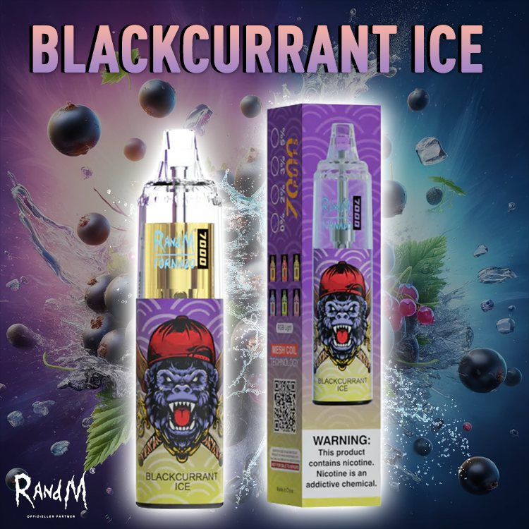 RandM Tornado Vape- Blackcurrant Ice