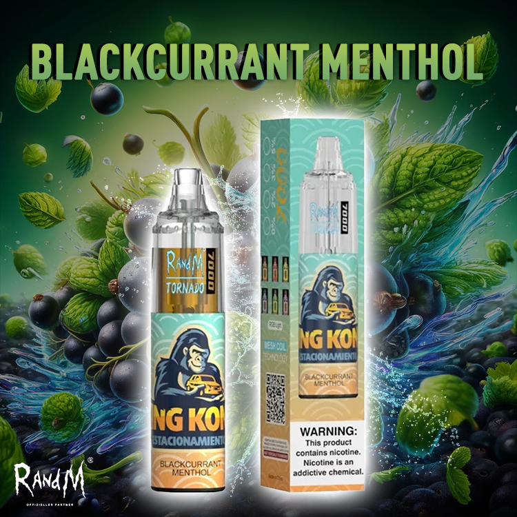 RandM Tornado Vape 7000- Blackcurrant Menthol