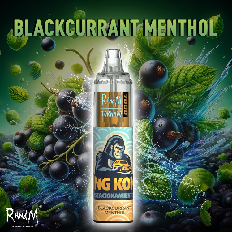 RandM Tornado Vape 7000- Blackcurrant Menthol