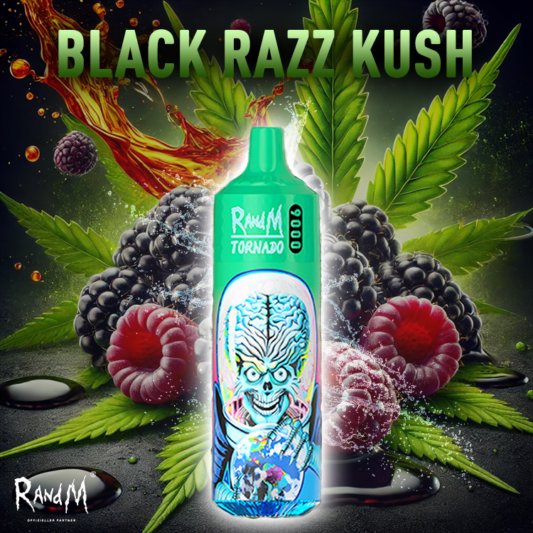 RandM Tornado Vape 9000- Black Razz Kush