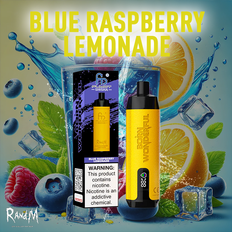 RandM Shisha Vape 10000- Blue Raspberry Lemonade