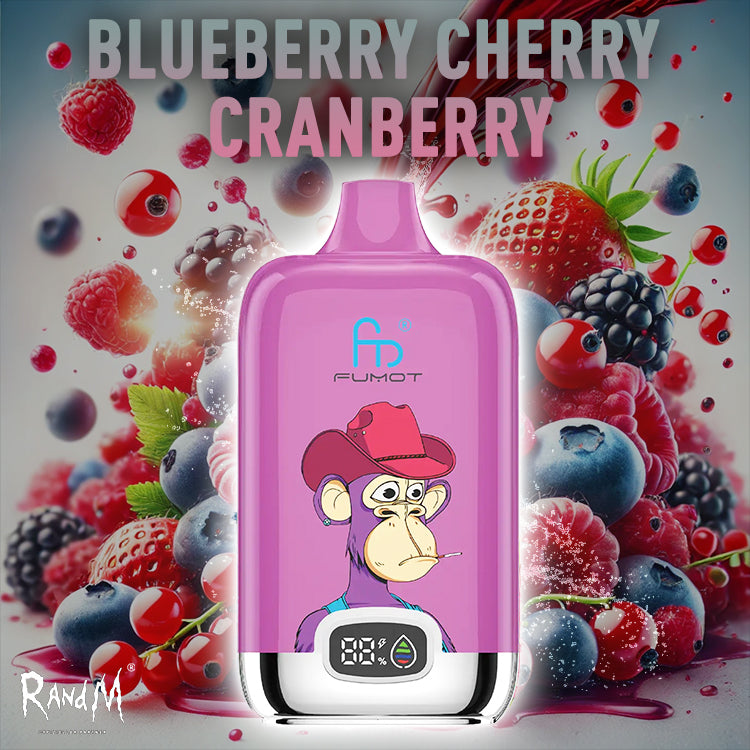 RandM Digital Box Vape 120000- Blueberry Cherry Cranberry