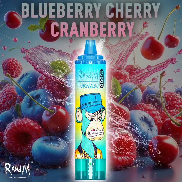 RandM Tornado Vape 15000- Blueberry Cranberry Cherry