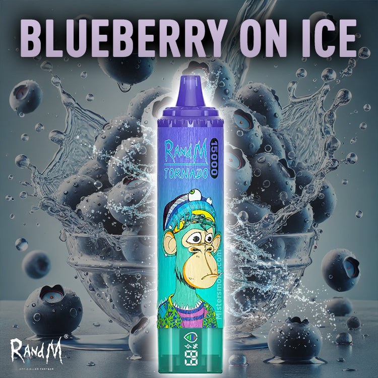 RandM Tornado Vape 15000- Blueberry on Ice