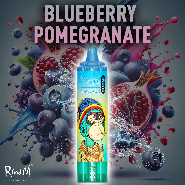 RandM Tornado Vape 15000- Blueberry Pomegranate