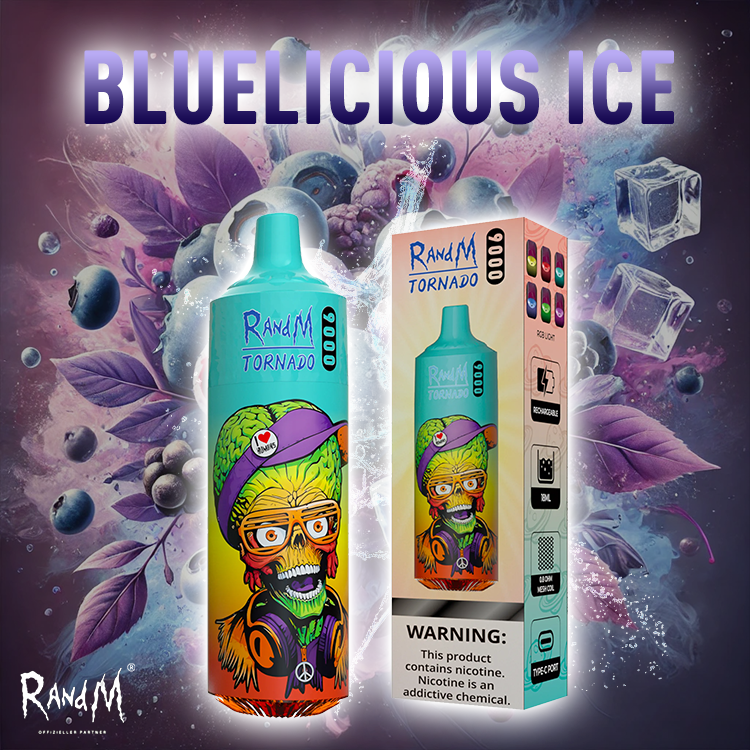 RandM Tornado Vape 9000- Bluelicious Ice